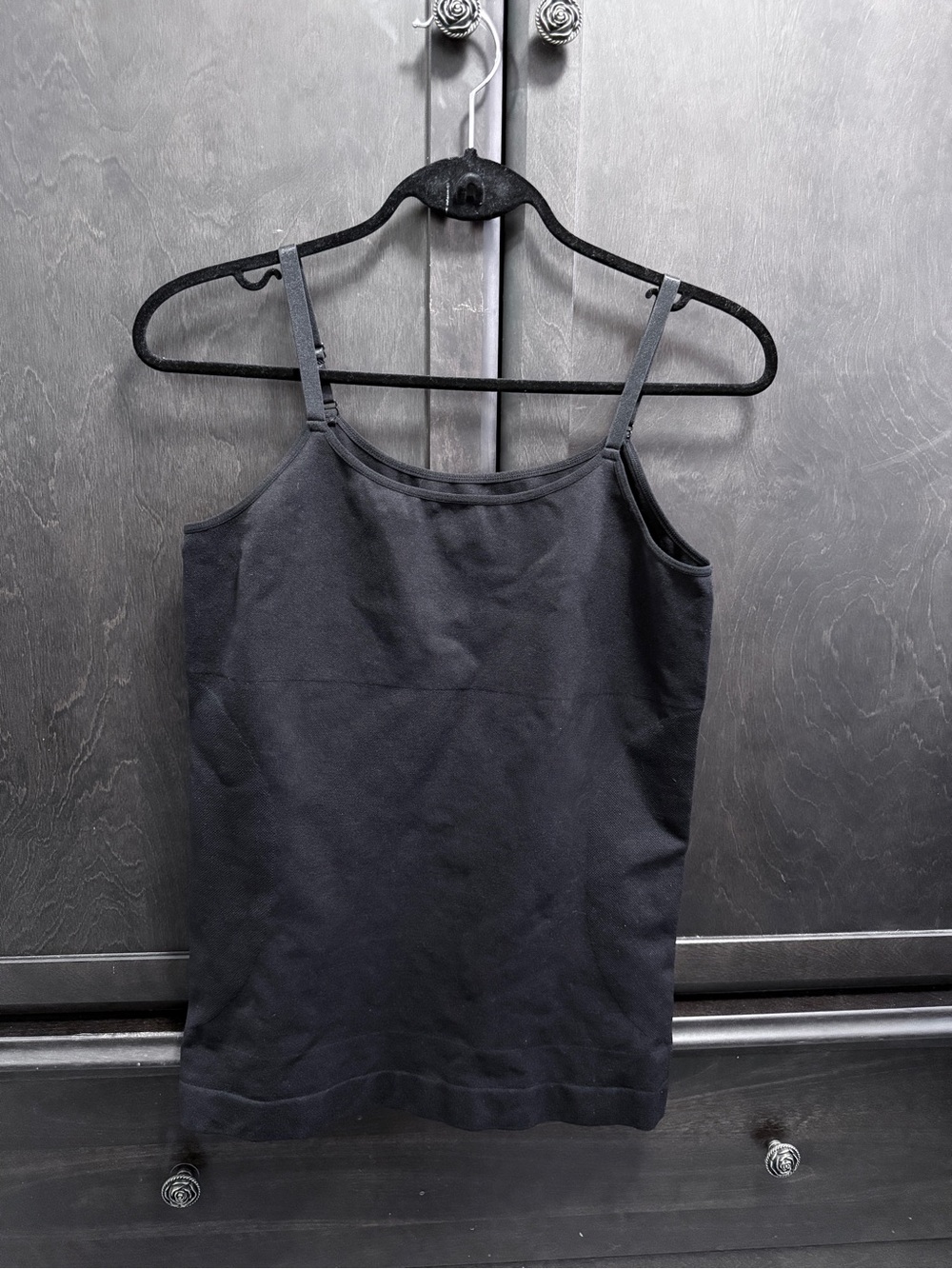 Shapermint Essentials Black Slimming Adjustable-Strap Camisole Top 1/2